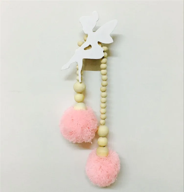 

1PC Angel Girl Wall Hook Wooden BedRoom Clothing Hooks Wall Sticker Adornment Wood Kids Room Decoration Storage Rack MI 006