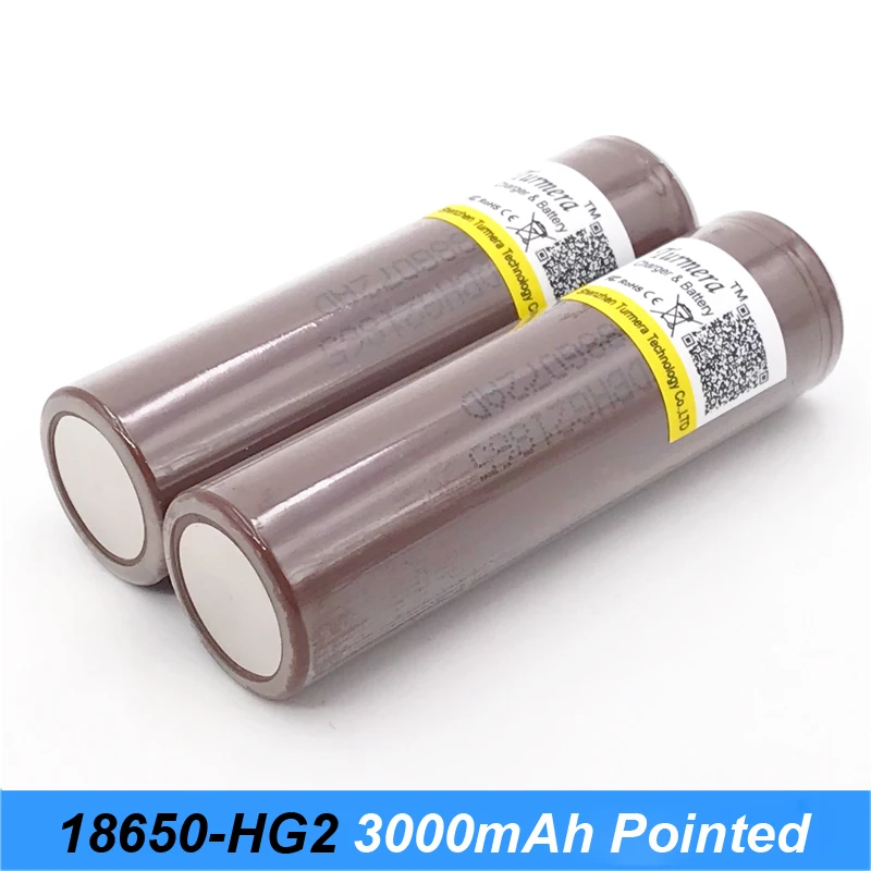 Оригинальный 18650HG2 3000 мАч с заостренным без PCB перезаряжаемый аккумулятор для