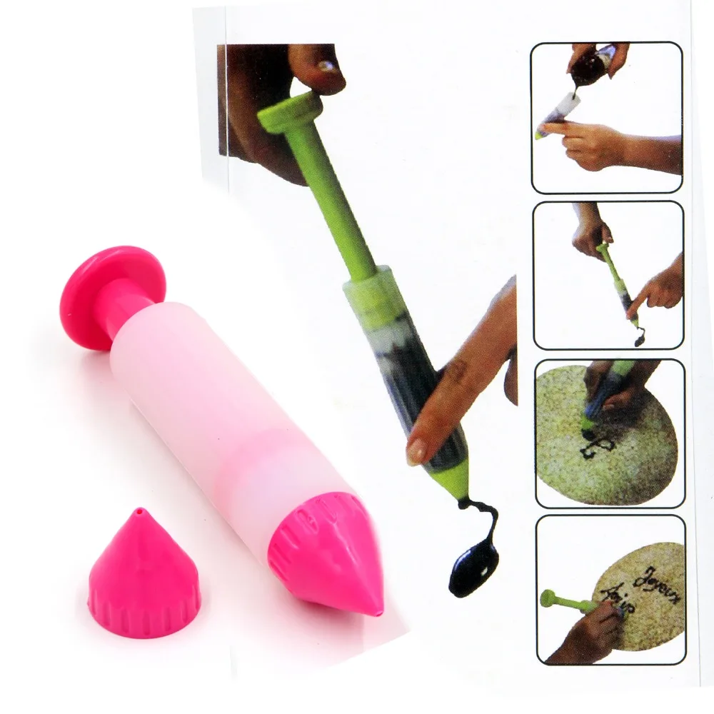 Шприц силиконовый для украшения торта ручка выпечки десертов с цилиндром