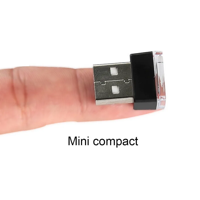 Автомобильная светодиодная декоративная лампа мини свет авто интерьер