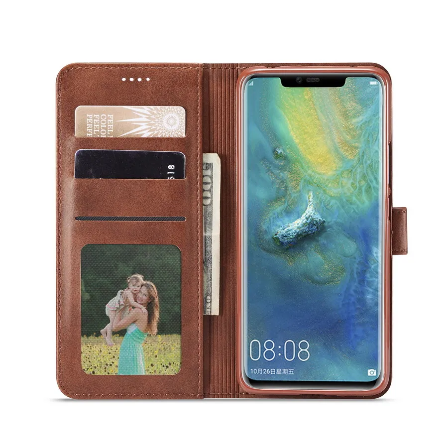 Retro Flip Leather Case for Huawei Mate 20 Lite Pro Phone Cas Luxury Wallet Full Cover Capas | Мобильные телефоны и