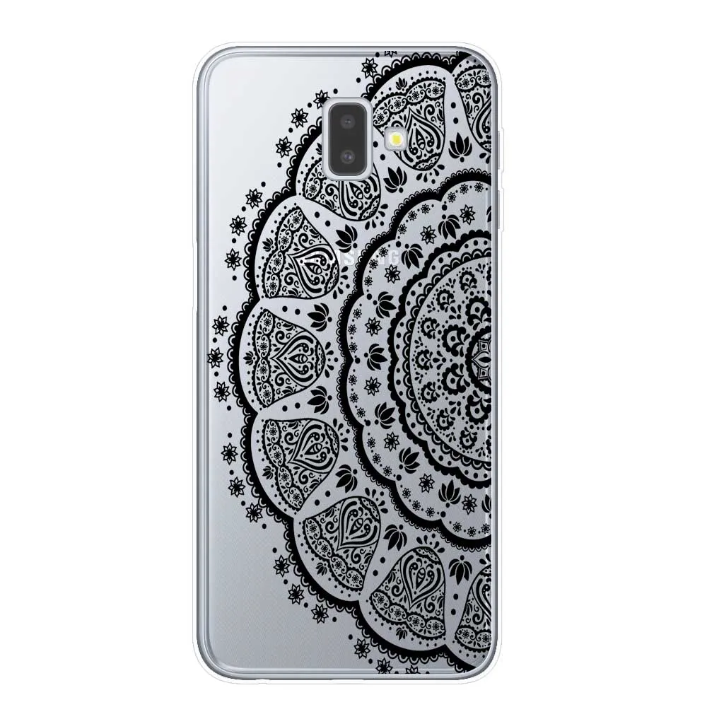 Сексуальный цветочный чехол для телефона, чехол для samsung J3, J5, J7,, J4, J6 Plus,, Note 8, 9, 10 Pro, чехол, кружевной цветок, мандала, чехол s Capa