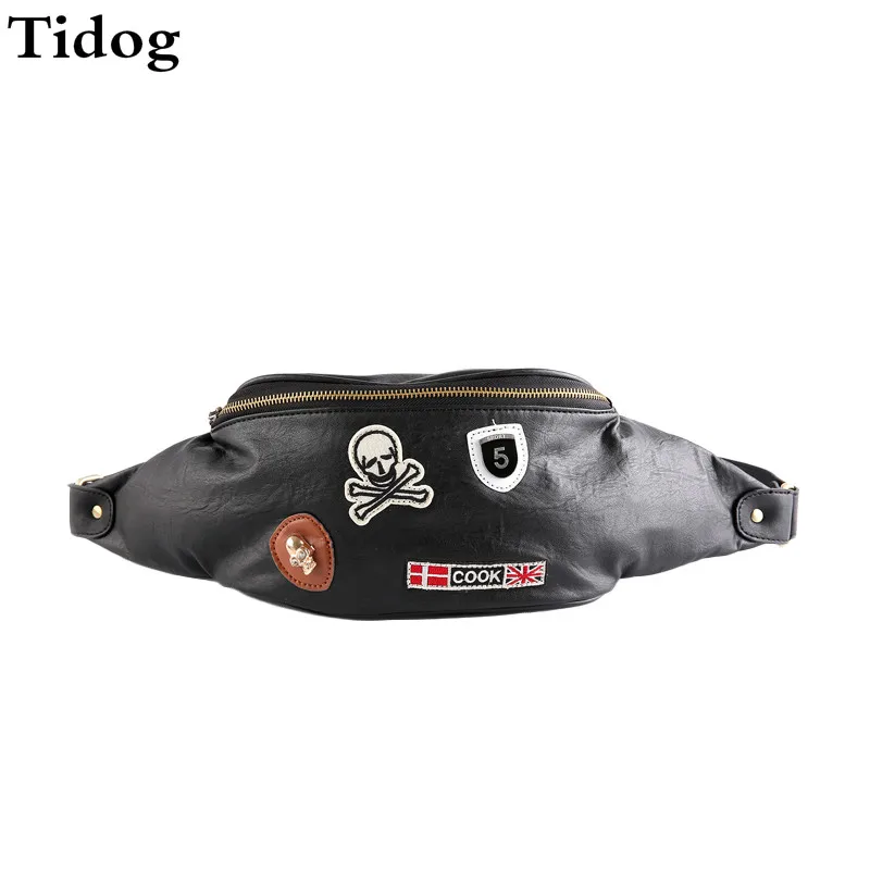 Tidog оригинальная кожаная сумка Мужская модная нагрудная сумка|mens chest bag|chest bagleather