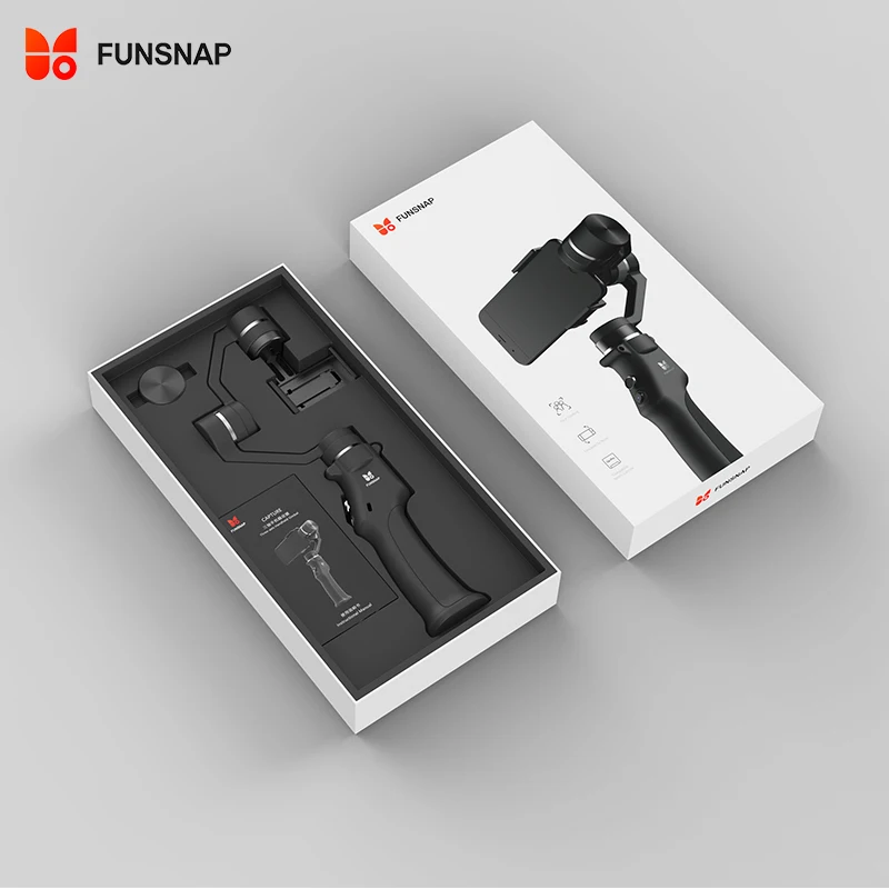 FUNSNAP захвата 3 оси ручной Gimbal стабилизатор смартфон для iPhone X 6 7 8 плюс samsung Zhiyun