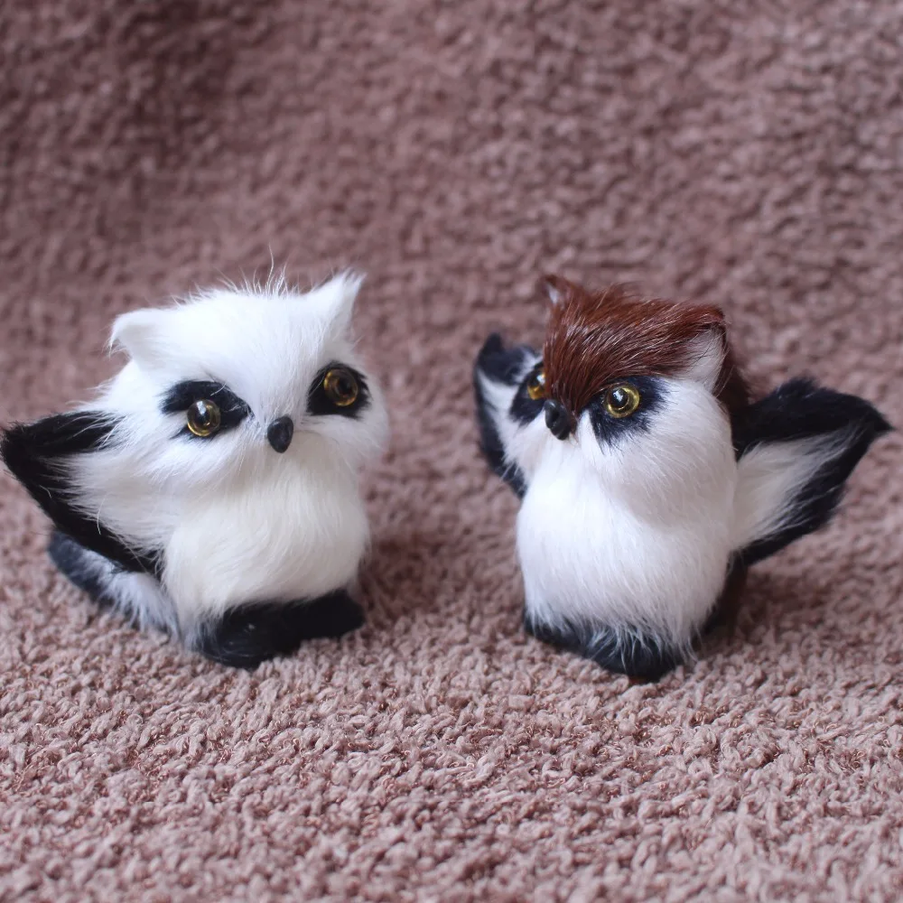 Миниатюрная имитация совы животное украшение для дома реквизит фотосъемки