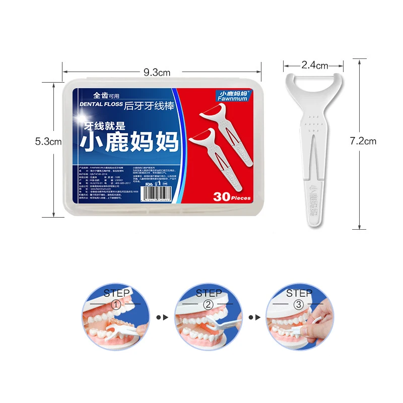 Зубная нить зубная молярная для чистки зубов межзубная щетка задняя гигиена