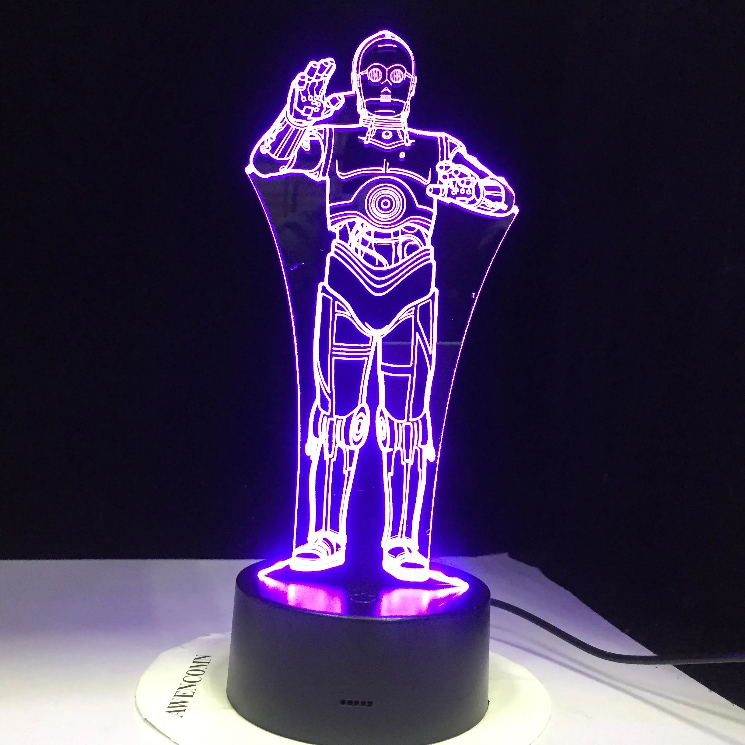 Штурмовика из мультфильма Звездные войны: R2D2 робот войны 3D светодиодный