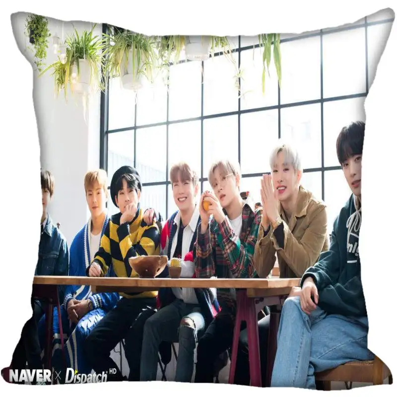 7 Наволочки из шелкового сатина с принтом Monsta X, Размеры 35x35 см, 40x40 см - Цвет: 7