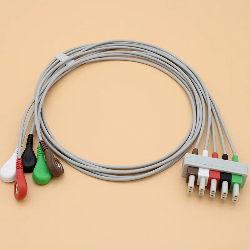 12P M1520A M1530A ECG EKG 5 проводной багажный кабель и M1625A M1623A M1635A M1633A leadwire для HP