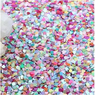 ab mix 10g Мода ногтей Блестки 3 мм любовь сердце форма, Сыпучие блёстки для ногтей Искусство Маникюр шитье ремесло свадебные конфетти украшения 20 г/10 г - Цвет: ab mix 10g