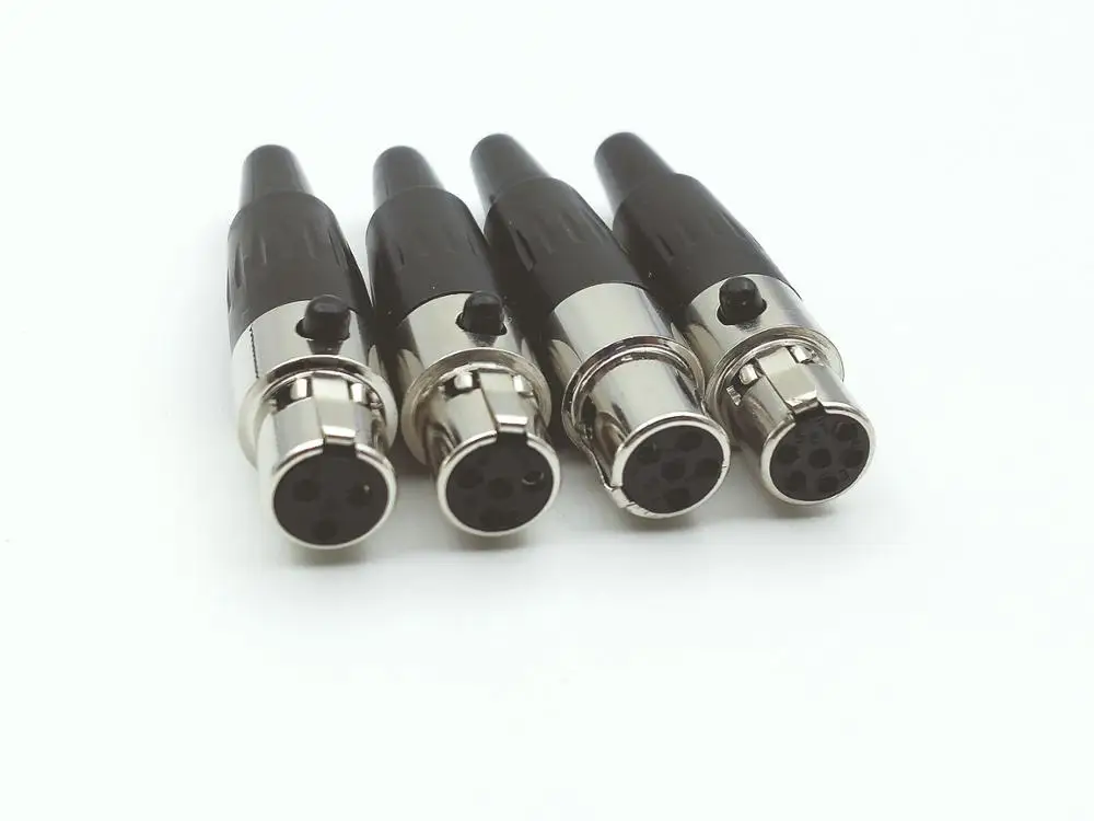 10 шт. разъем для микрофона Mini XLR Female 3pin 4pin 5pin 6pin|Соединители| |