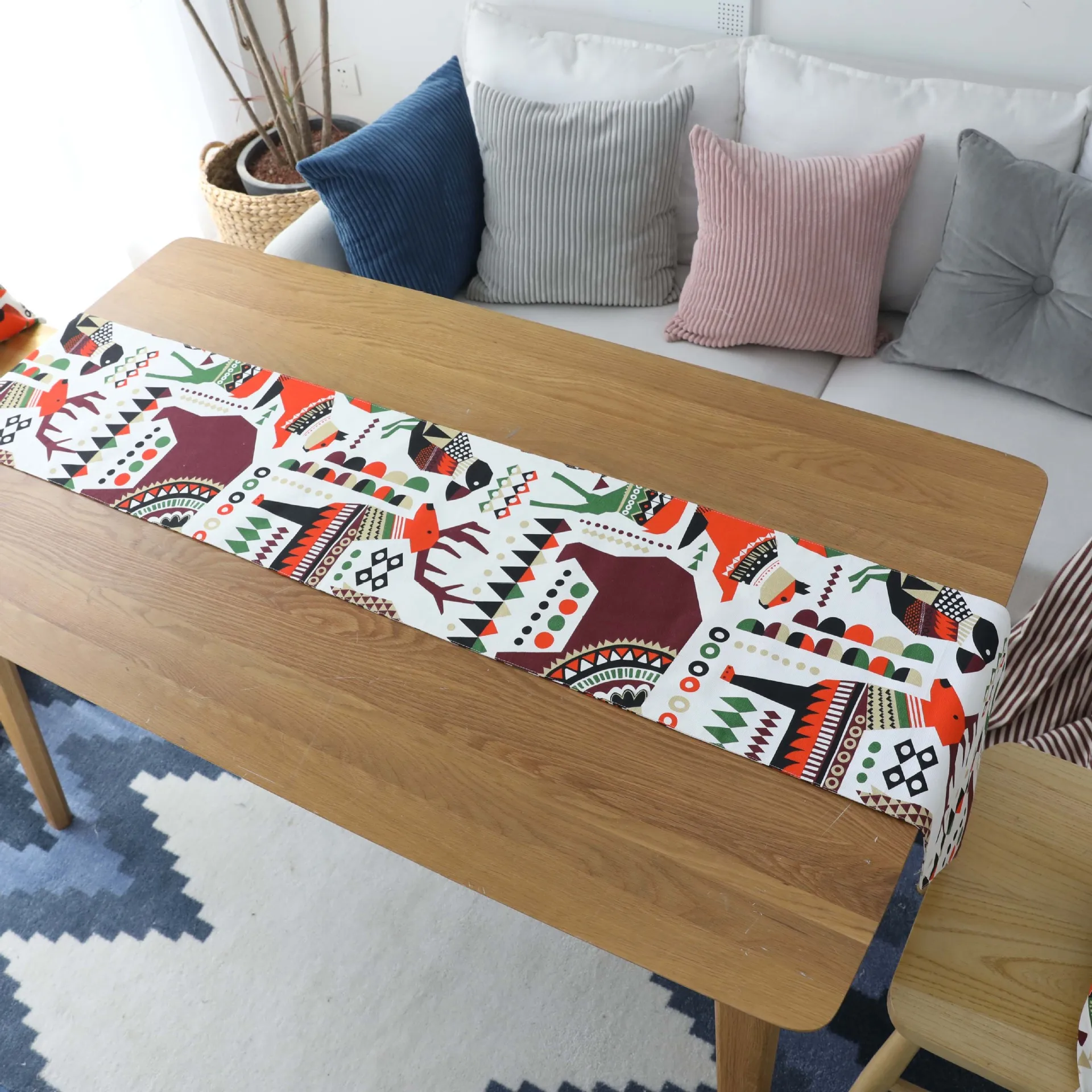 Nodic мультфильм с рисунком медведя настольный бегун флаг современный ТВ шкаф Мода