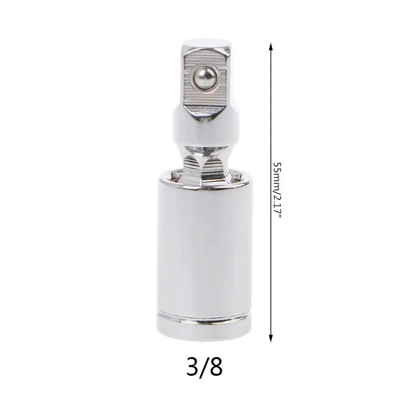 0.375 inch 1/" 3/8" 1/" Универсальный шарнирный набор трещотка угловой удлинитель адаптер руководство и пневматический 360 Поворотный переходник - Цвет: 0.375 inch
