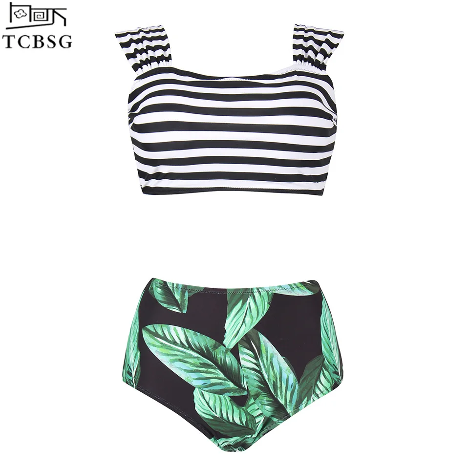 Новое поступление 2019 женские бикини TCBSG с высокой талией женский купальник