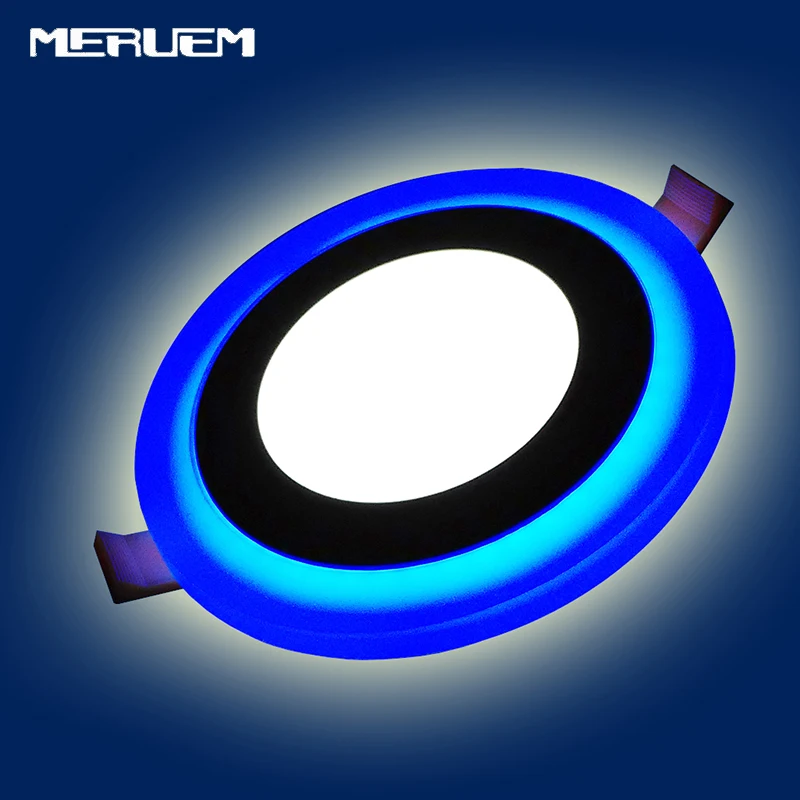 

Double Color Round LED Panel Downlight 5W 9W 16W 24W, 3 Modes LED Panel Lights AC85-265V Recessed Ceiling Lamps CE ROHS