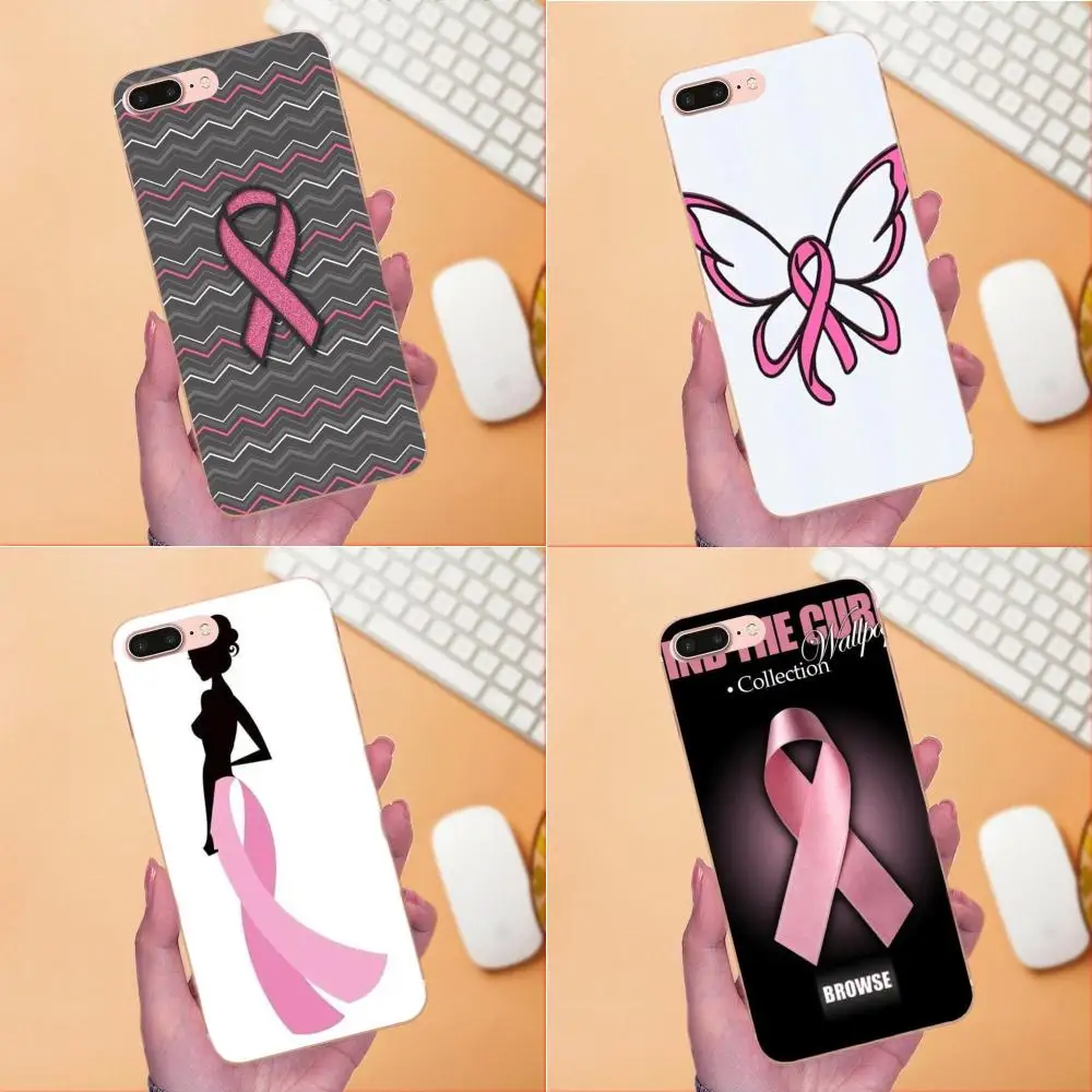 Мягкий телефон для Galaxy A3 A5 A7 On5 On7 2015 2016 2017 Grand Alpha G850 Core2 Prime S2 I9082 Girly Cancer розовая