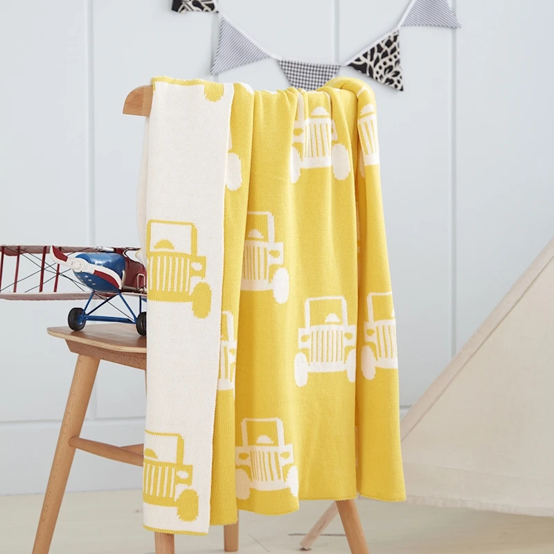 Детское одеяло для кровати вязаные пеленки новорожденных мягкие одеяла с