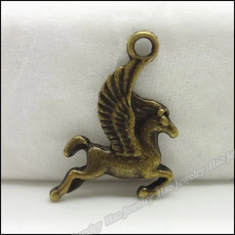 30 шт. винтажный старинный кулон из цинкового сплава Pegasus подходит для DIY браслета