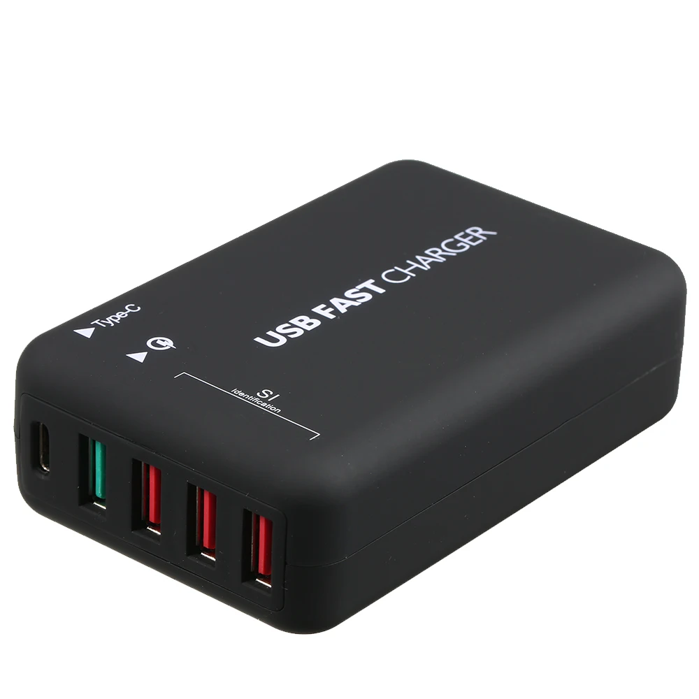 USB адаптер для быстрой зарядки 3 0 5 портов 6 А С кабелем 1 м|USB-хабы| |