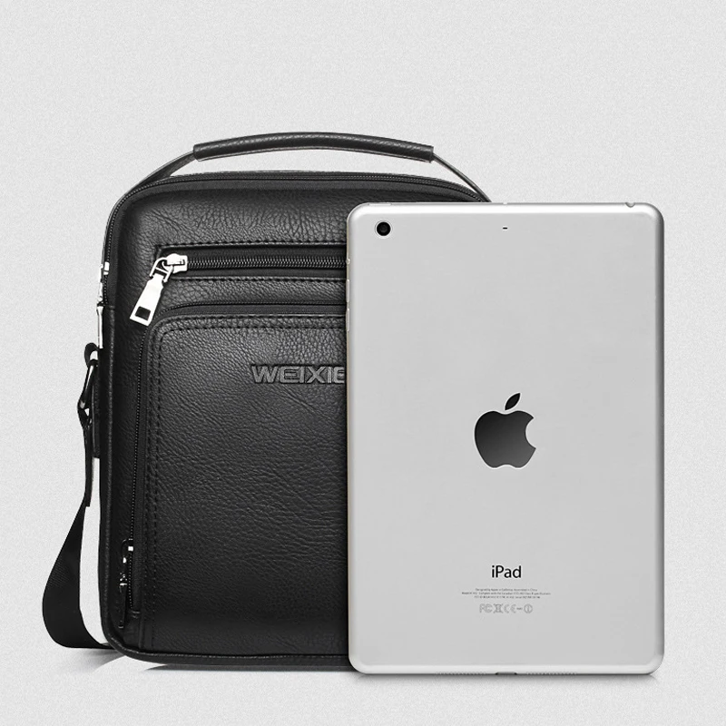 new fashion designer high quality pu leather men shoulder bag casual zipper office messenger bags for men crossbody bags free global shipping