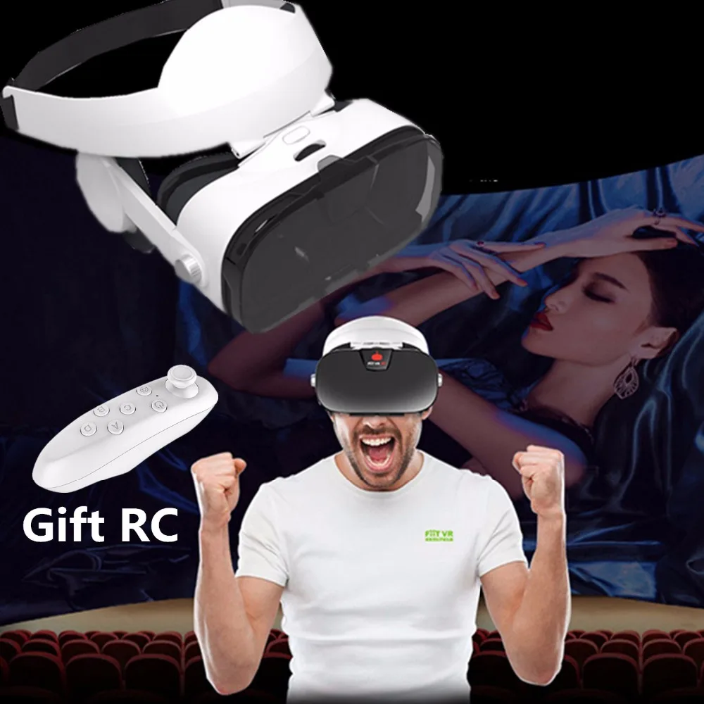 Гарнитура виртуальной реальности Fiit 3F VR + 3d геймпад очки для Iphone X 8 LG Xiaomi Sony часы