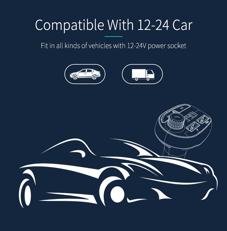 Автомобильный Bluetooth музыкальный плеер с Micro SD картой и u-диском воспроизведения музыки автомобильный зарядный адаптер питания