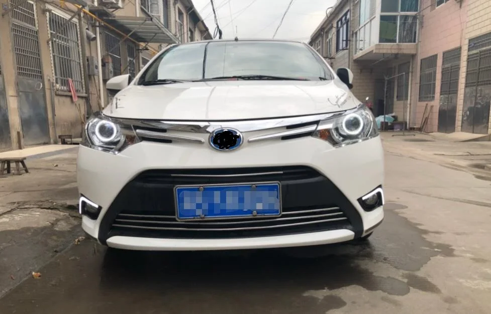 Водонепроницаемый светодиодный DRL дневного света для Toyota Vios- туман крышка лампы с отложным воротником светового сигнала или 3 цвета стиль