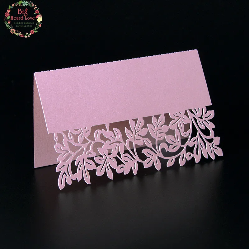 Большой сердечник любовь 40 шт цветок милый лазер вырезать партии стол Имя Место
