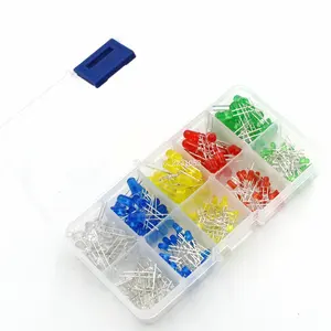 200 шт.лот 3 мм и 5 мм набор светодиодных диодов белый желтый красный зеленый синий светодиодные светоизлучающие диоды Ассорти набор светодиодов DIY Набор лампочек