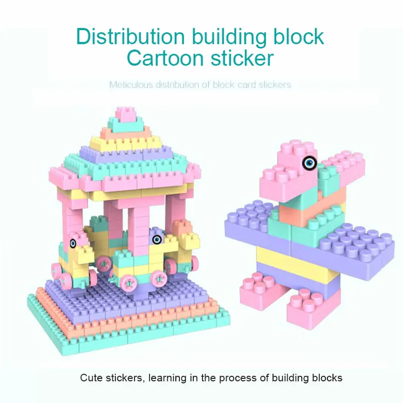 100 шт./компл. игрушки строительные блоки мелкие частицы ABS пластиковые креативные