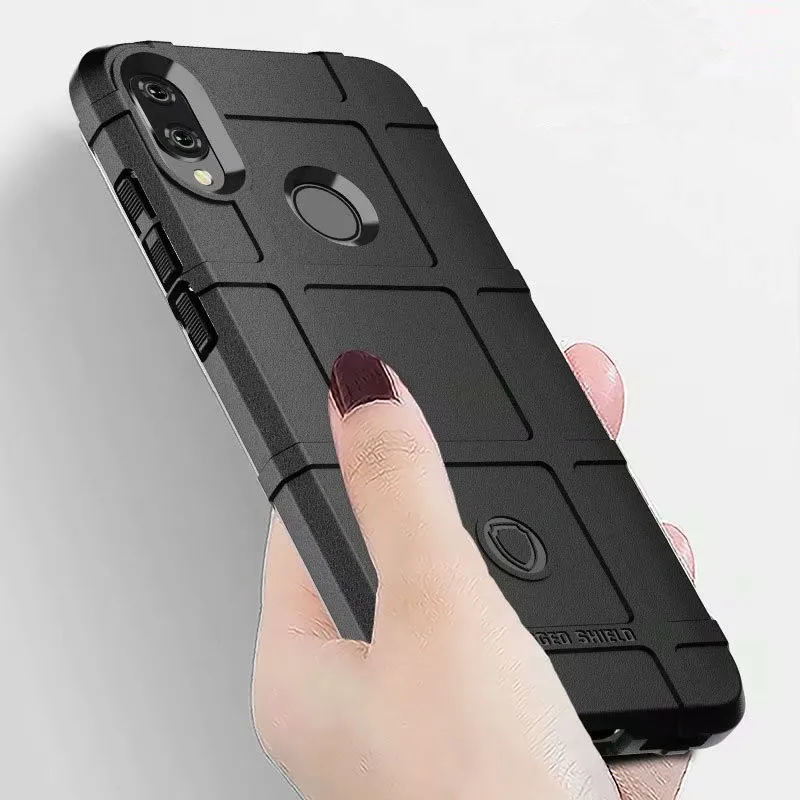 Прочный защитный противоударный чехол для Xiaomi Redmi Note 7 матовый ультратолстый 360