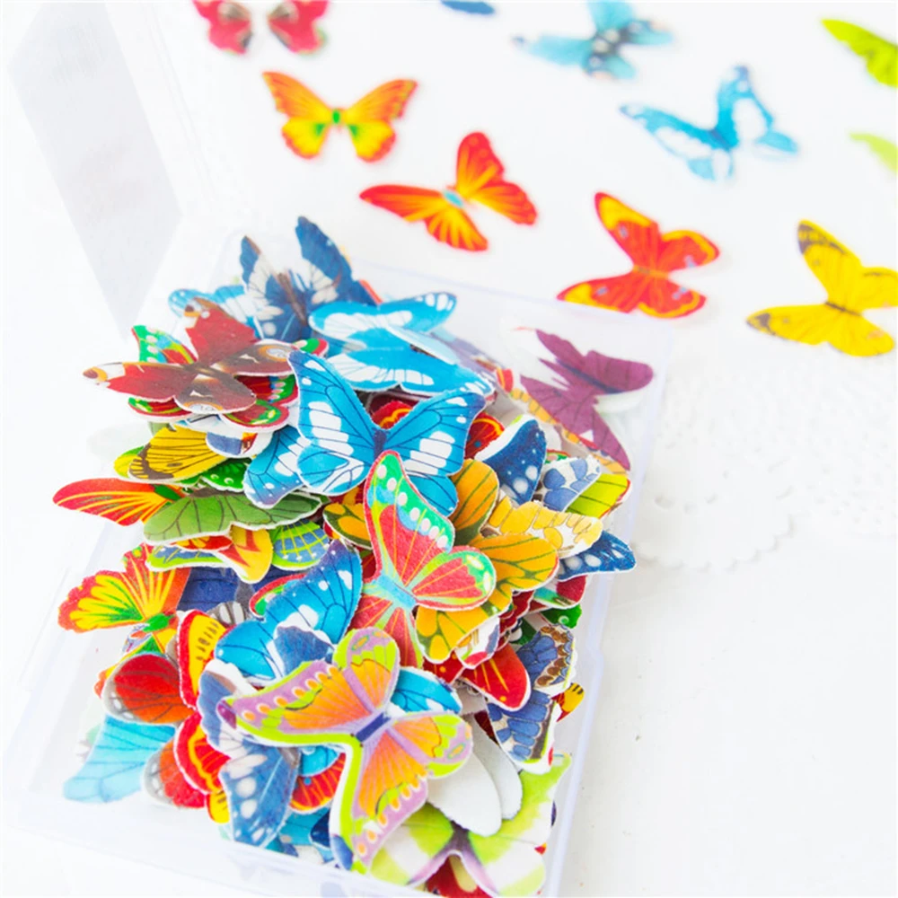 20 шт./упак. красивые съедобные изображения в виде бабочек и для капкейка торт