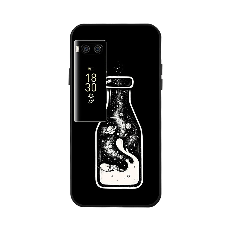 Модный черный окрашенный чехол для Meizu M6 Note Meilan 6 M6S 16 Plus M6T 16X чехол противоударный чехол для Meizu Pro 7 Plus