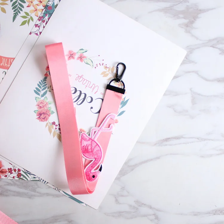2 шт./компл. Фламинго шнурки ID Pass карты знак держатель телефона шейный ремень
