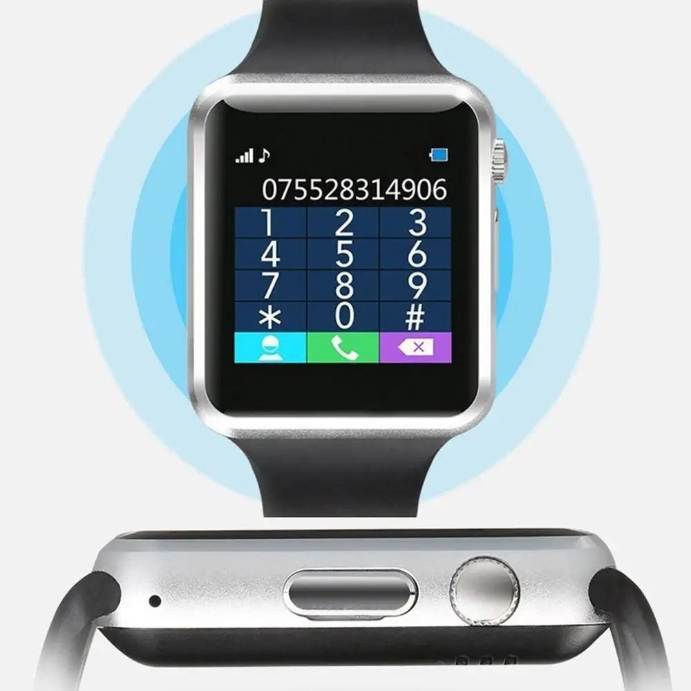 Bluetooth Смарт часы с камерой A1 сенсорным экраном sim карта и tf камера калорий шагомер