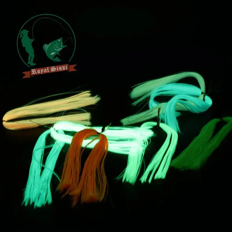 6Color Assorted Royal Sissi Luminescent Minnow Fiber for Fly Tying