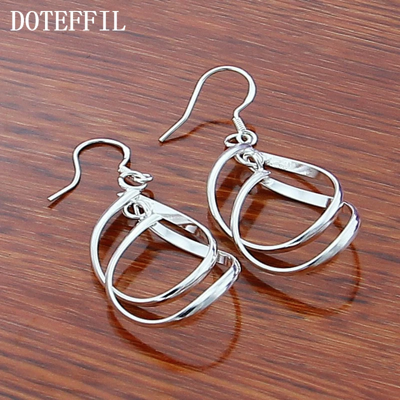 Женские серьги подвески из серебра 925 пробы|925 sterling|charm earringsdrop earrings |