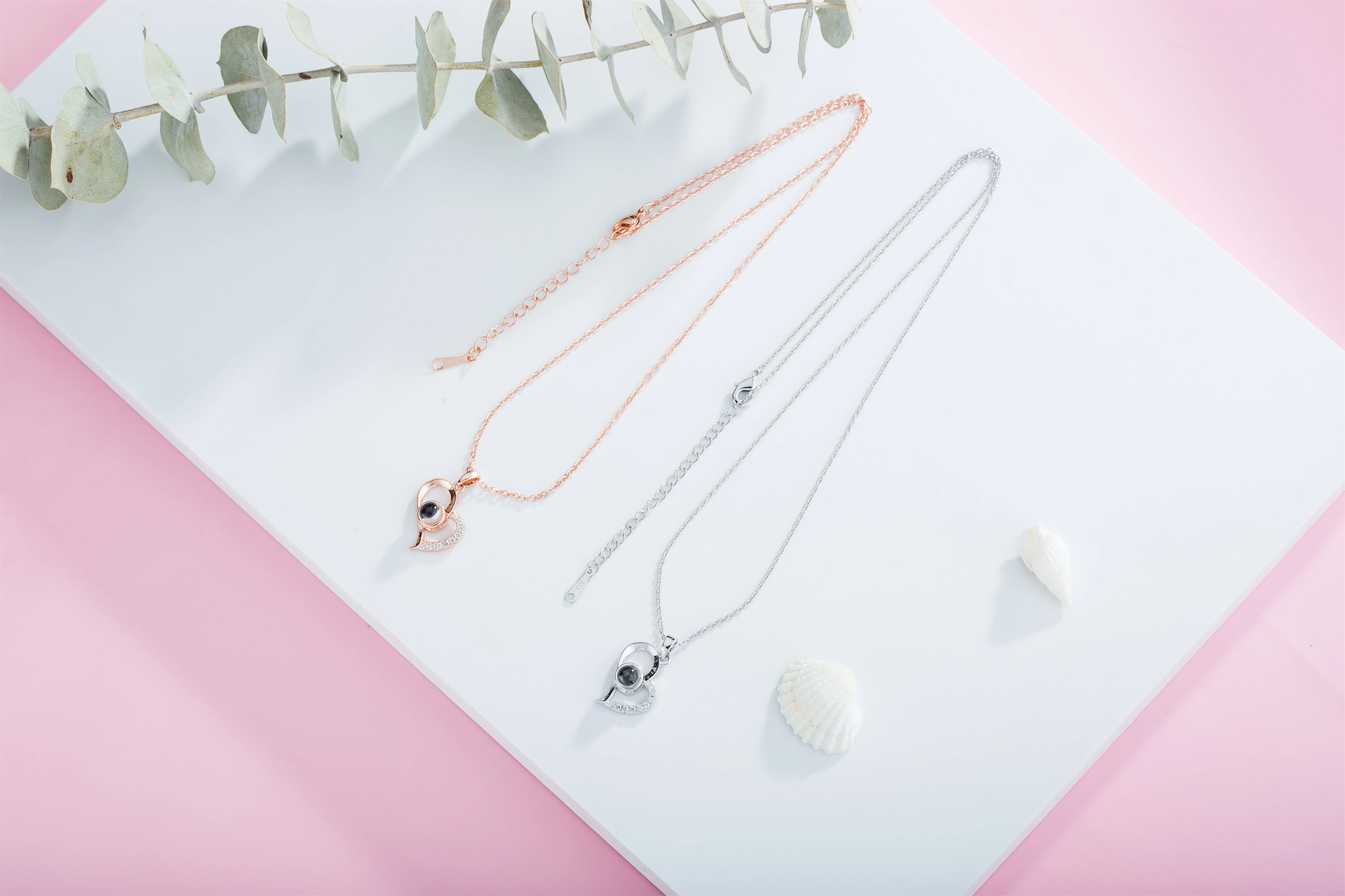 Ms. Jewelry Стерлинговое ожерелье серебро 925 неправильное в форме сердца июня