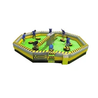 inflatable fighting meltdown games inflatable wipeout course games