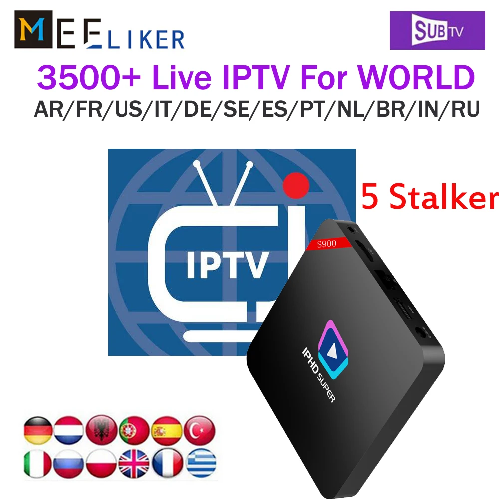 Smart tv Box 2G IPHD S900 бесплатно 3 6 12 месяцев SUB tv IP tv подписка 3500 live VOD ПОЛНЫЙ Европейский арабский US Lations HD каналы