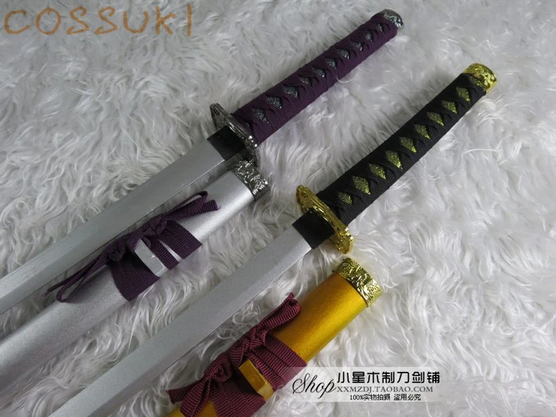 

Touken Ranbu Online Mikazuki Munechika Katana Wooden 100CM Long Cosplay Prop Samurai Sword