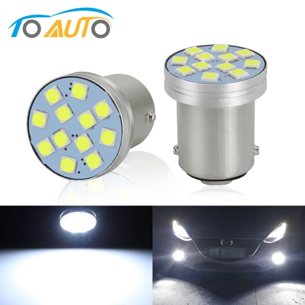2 шт. 1156 BA15S P21W светодиодный BAU15S PY21W 1157 BAY15D P21/5 Вт R5W Ba15D 800LM автомобильный светильник