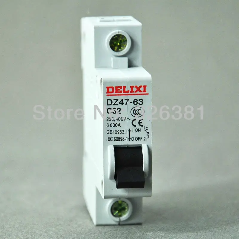 DZ47 63 C32 1P 32A AC230/400V Домашний Мини автоматический воздушный выключатель Сделано в