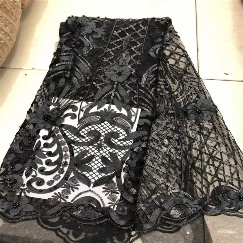 Cassiel Green african lace fabric high quality french guipure 2019 new arrival sequins for party | Дом и сад