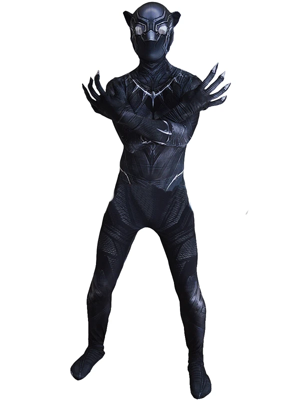 

New Black Cosplay Costume 3D Print Spandex Halloween Cosplay Suit Costume for Adult/Kids Custom Made
