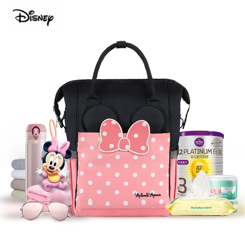 Модная сумка для мамы Disney Minnie вместительный изоляционный розовый рюкзак