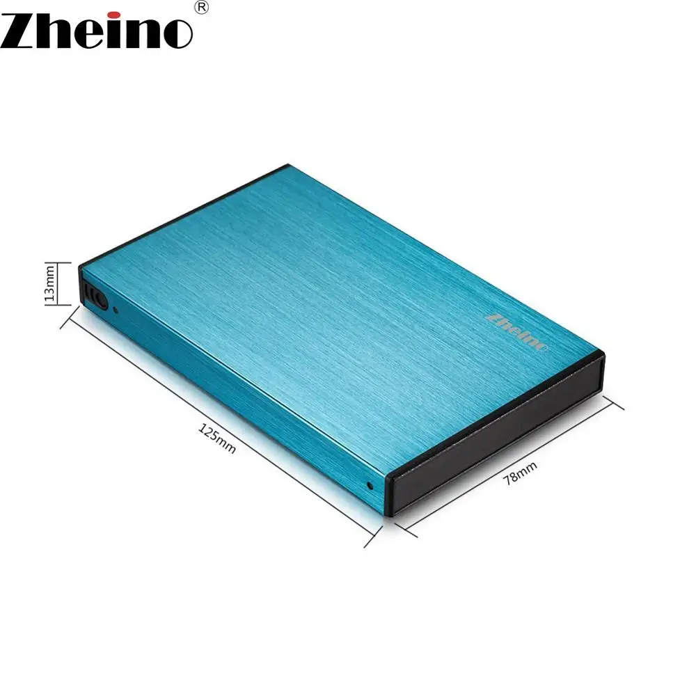 Zheino 2 5 дюймов SATA3 чехол USB 3 0 внешний корпус для SATA HDD/SSD жесткий диск синий ноутбука