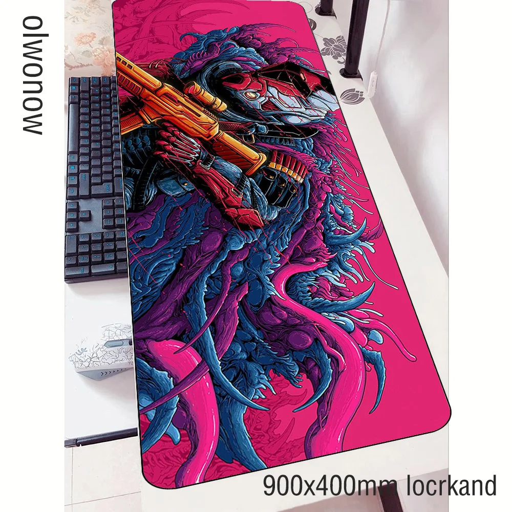 Hypear Beast mouse pad 90x40cm Personality notbook computer mousepad Boy Gift gaming padmouse gamer laptop mats | Компьютеры и офис