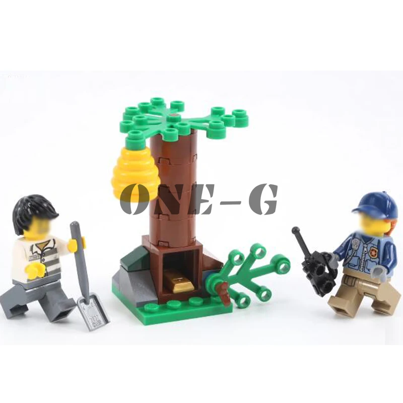Совместимость с legoingly City 60171 строительные блоки 02096 98 шт кирпичи горные бегущие