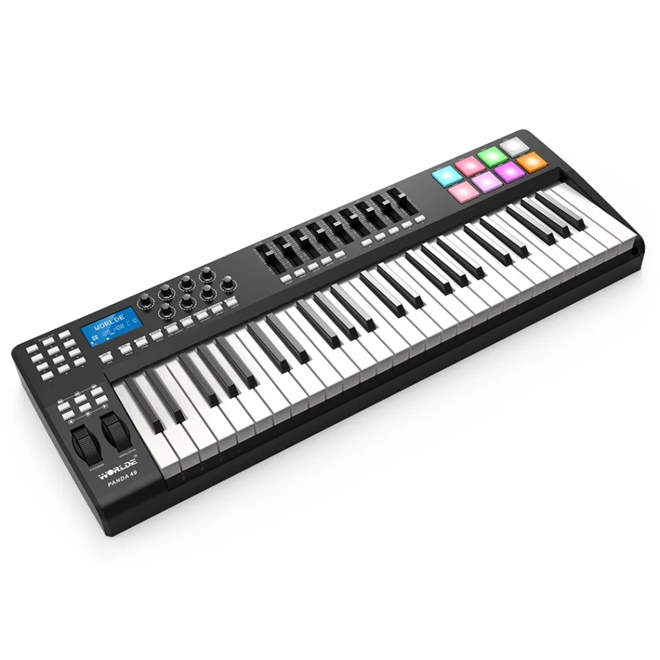STYLE 2 PANDA49 49-ключ USB MIDI контроллер клавиатуры 8 барабанные тормозные колодки с USB кабелем - Цвет: STYLE 2